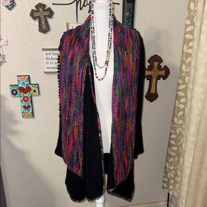 Radzoli Shawl Collar Colorful Women's Sweater Vest